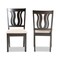 Baxton Studio Fenton Modern and Contemporary Sand Fabric and Dark Brown Finished Wood 2-Piece Dining Chair Set 176-11378-Zoro - alternate 2